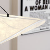 Pendant Light Lamp, Kaito Mulberry Silk Shade, Dimmable, Single and Multi-Light, Dining Room