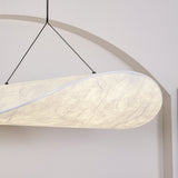 Pendant Light Lamp, Kaito Mulberry Silk Shade, Dimmable, Single and Multi-Light, Dining Room