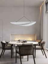 Pendant Light Lamp, Kaito Mulberry Silk Shade, Dimmable, Single and Multi-Light, Dining Room