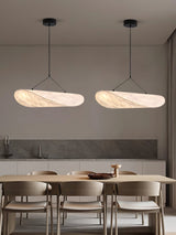 Pendant Light Lamp, Kaito Mulberry Silk Shade, Dimmable, Single and Multi-Light, Dining Room