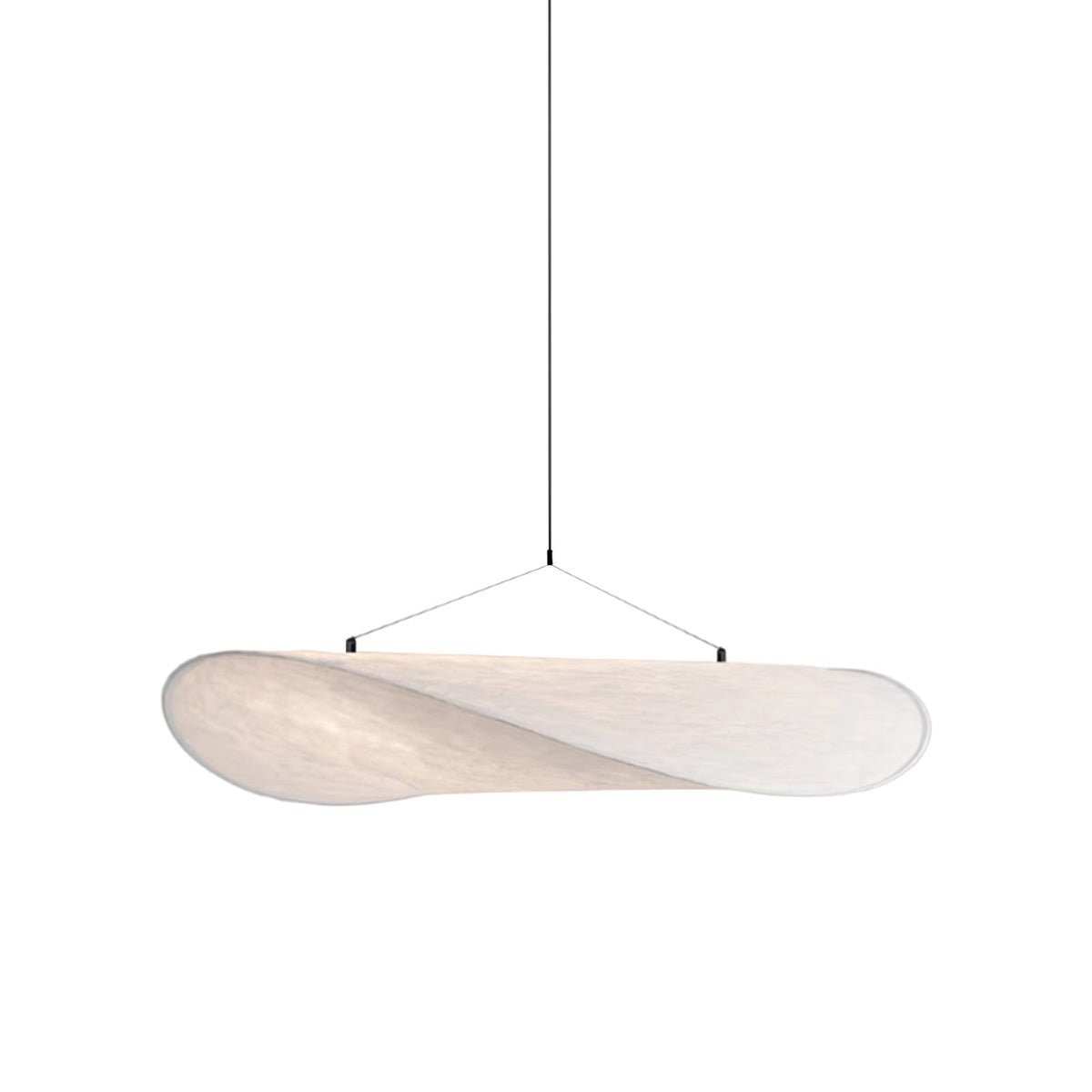 Pendant Light Lamp, Kaito Mulberry Silk Shade, Dimmable, Single and Multi-Light, Dining Room