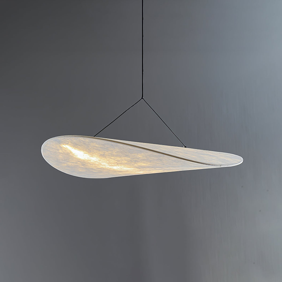 Pendant Light Lamp, Kaito Mulberry Silk Shade, Dimmable, Single and Multi-Light, Dining Room