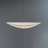 Pendant Light Lamp, Kaito Mulberry Silk Shade, Dimmable, Single and Multi-Light, Dining Room