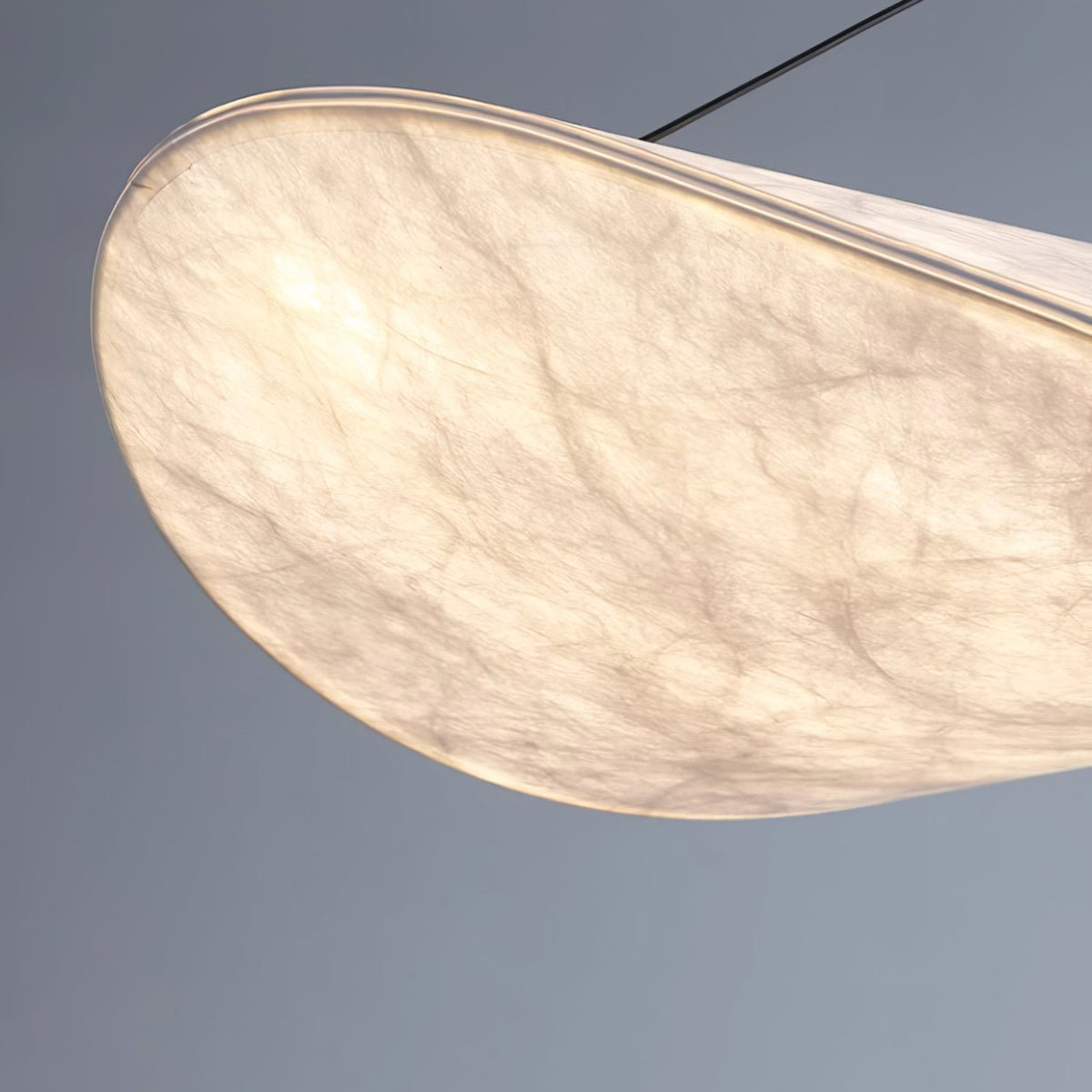 Pendant Light Lamp, Kaito Mulberry Silk Shade, Dimmable, Single and Multi-Light, Dining Room