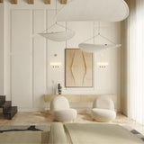 Pendant Light Lamp, Kaito Mulberry Silk Shade, Dimmable, Single and Multi-Light, Dining Room