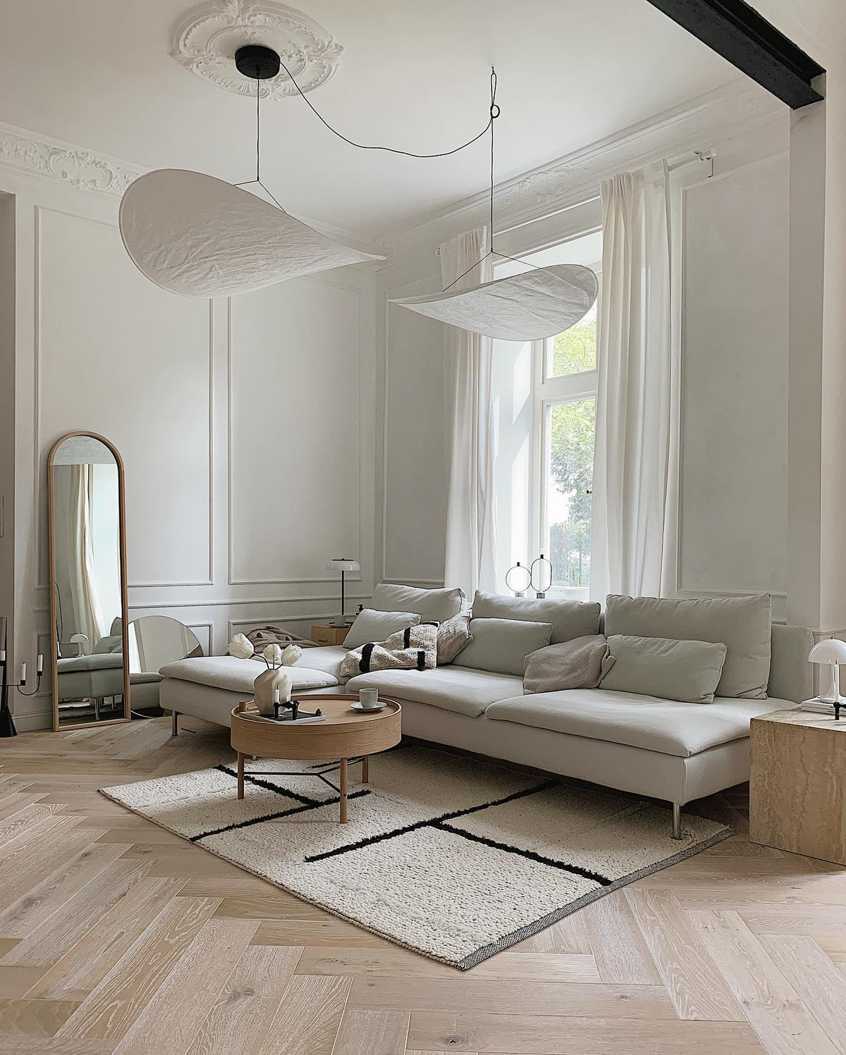 Pendant Light Lamp, Kaito Mulberry Silk Shade, Dimmable, Single and Multi-Light, Dining Room