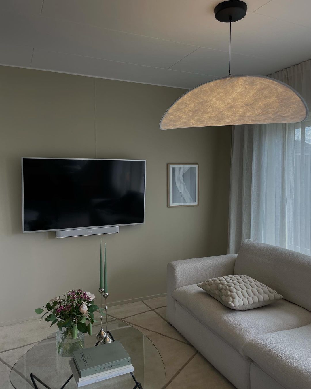 Pendant Light Lamp, Kaito Mulberry Silk Shade, Dimmable, Single and Multi-Light, Dining Room