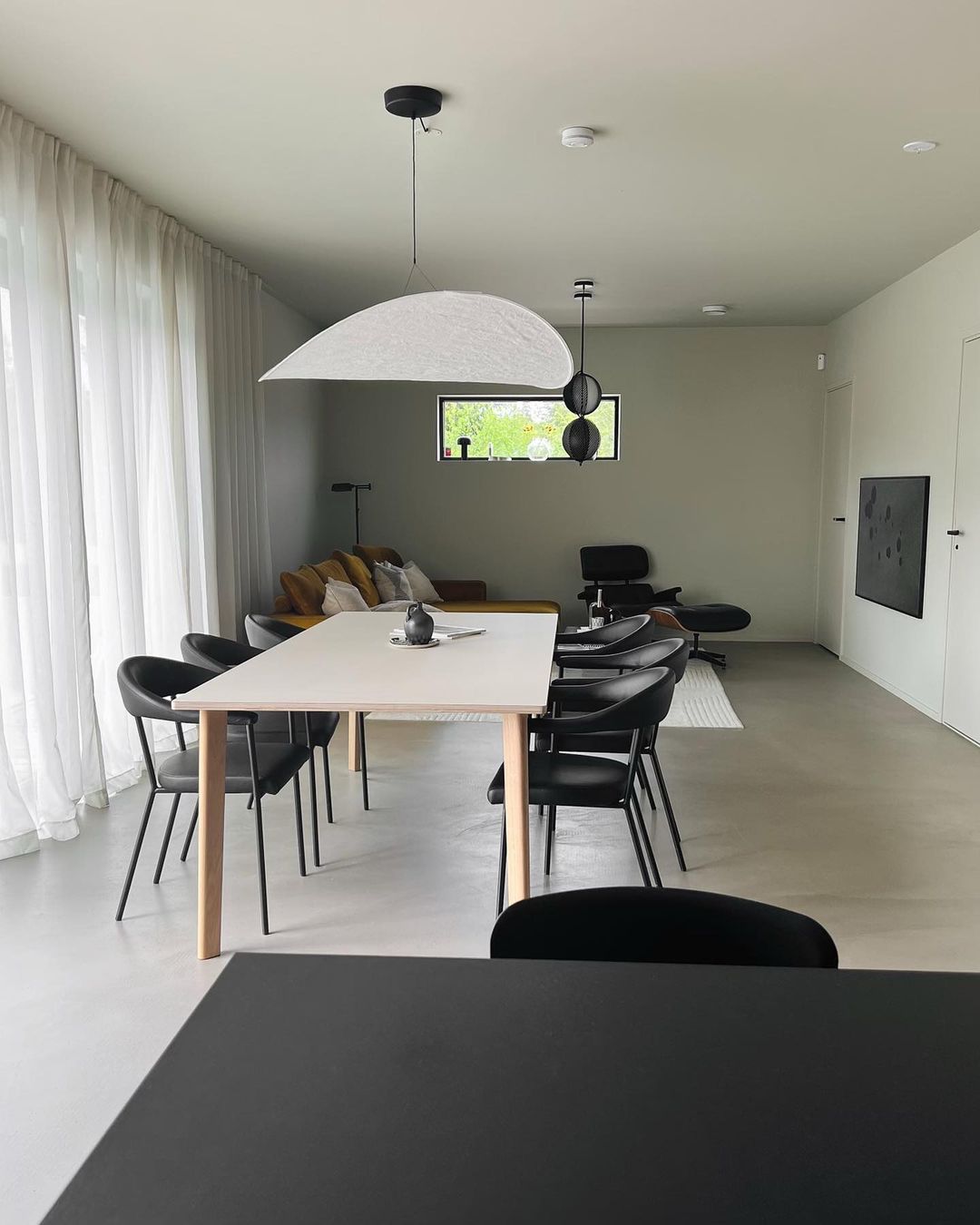 Pendant Light Lamp, Kaito Mulberry Silk Shade, Dimmable, Single and Multi-Light, Dining Room