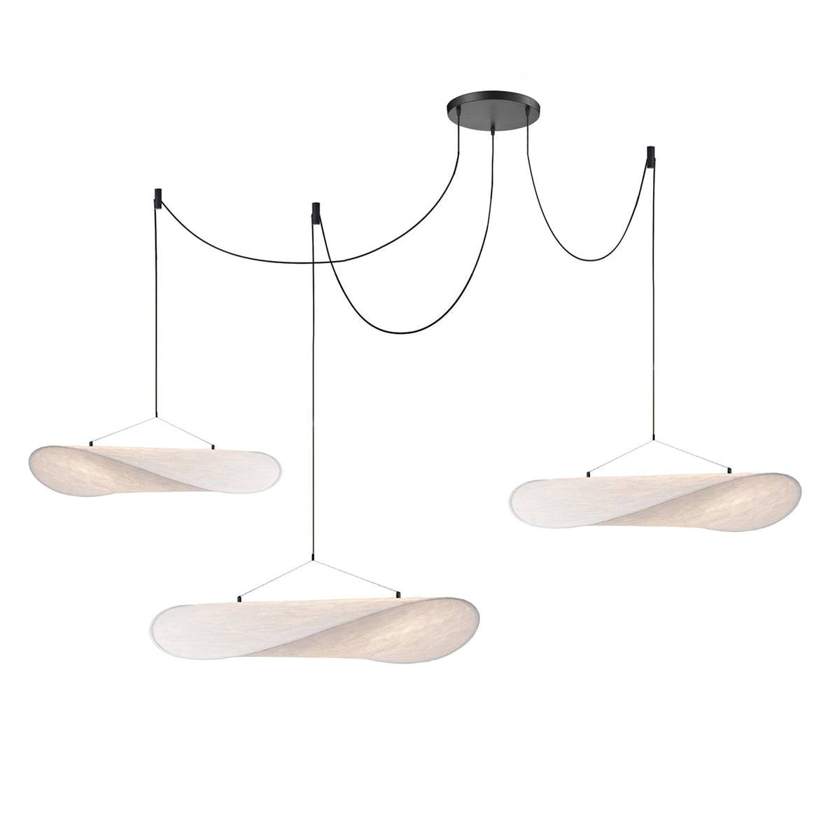 Pendant Light Lamp, Kaito Mulberry Silk Shade, Dimmable, Single and Multi-Light, Dining Room