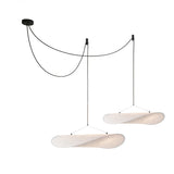 Pendant Light Lamp, Kaito Mulberry Silk Shade, Dimmable, Single and Multi-Light, Dining Room