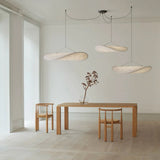 Pendant Light Lamp, Kaito Mulberry Silk Shade, Dimmable, Single and Multi-Light, Dining Room