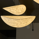 Pendant Light Lamp, Kaito Mulberry Silk Shade, Dimmable, Single and Multi-Light, Dining Room