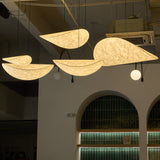 Pendant Light Lamp, Kaito Mulberry Silk Shade, Dimmable, Single and Multi-Light, Dining Room