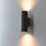 Outdoor Lighting: Keld Micro-Cement Up Down Wall Sconce, IP65, Hardwired, 3000K, White or Black