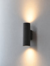 Outdoor Lighting: Keld Micro-Cement Up Down Wall Sconce, IP65, Hardwired, 3000K, White or Black
