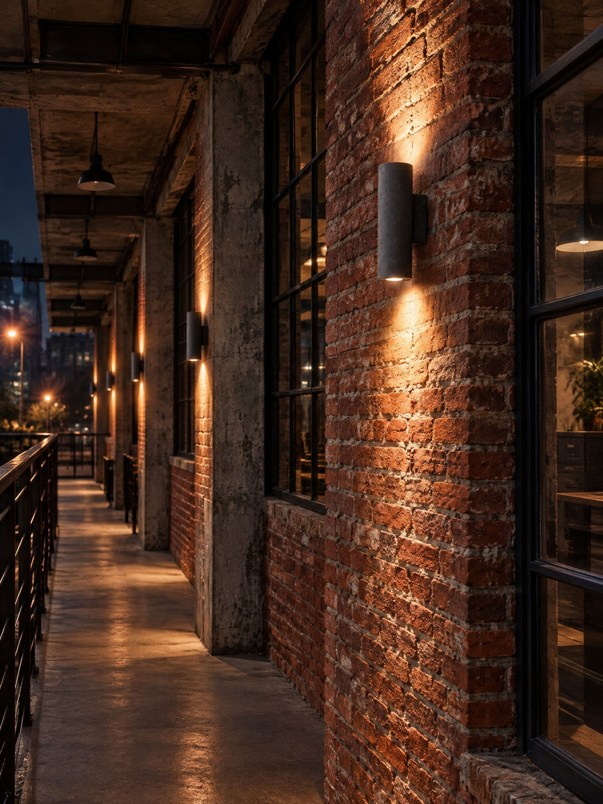 Outdoor Lighting: Keld Micro-Cement Up Down Wall Sconce, IP65, Hardwired, 3000K, White or Black