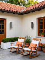 Outdoor Lighting: Keld Micro-Cement Up Down Wall Sconce, IP65, Hardwired, 3000K, White or Black