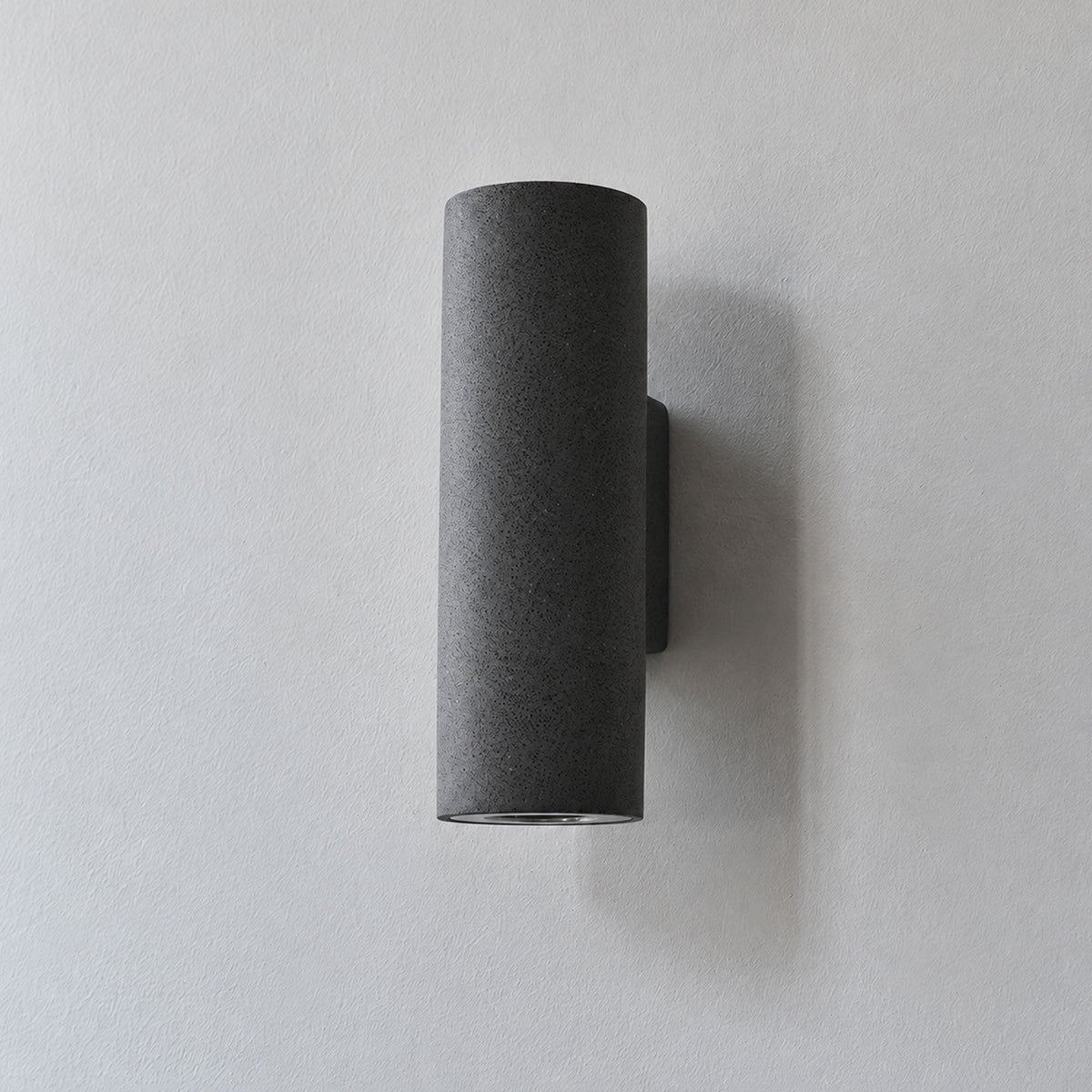 Outdoor Lighting: Keld Micro-Cement Up Down Wall Sconce, IP65, Hardwired, 3000K, White or Black
