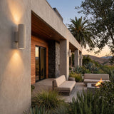 Outdoor Lighting: Keld Micro-Cement Up Down Wall Sconce, IP65, Hardwired, 3000K, White or Black