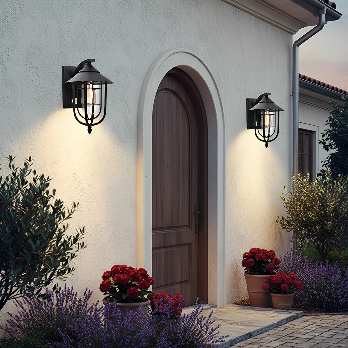 Wren Vintage Birdcage Outdoor LED Porch Wall Light, Waterproof