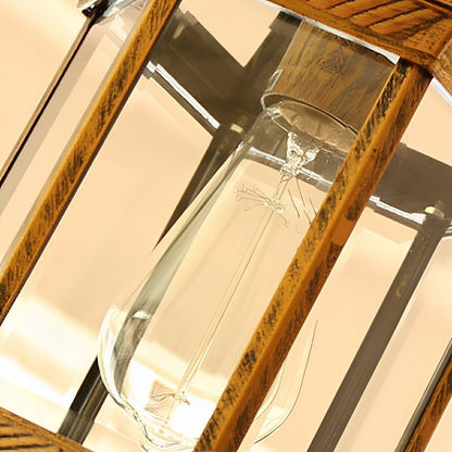 Rowan Outdoor Lantern Pendant Light, Vintage Rustic Cylinder Design, Waterproof