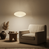 Kumo Washi Paper Light, Swag Pendant Lamp, Round Paper Lampshade, 3 Sizes, White Cable