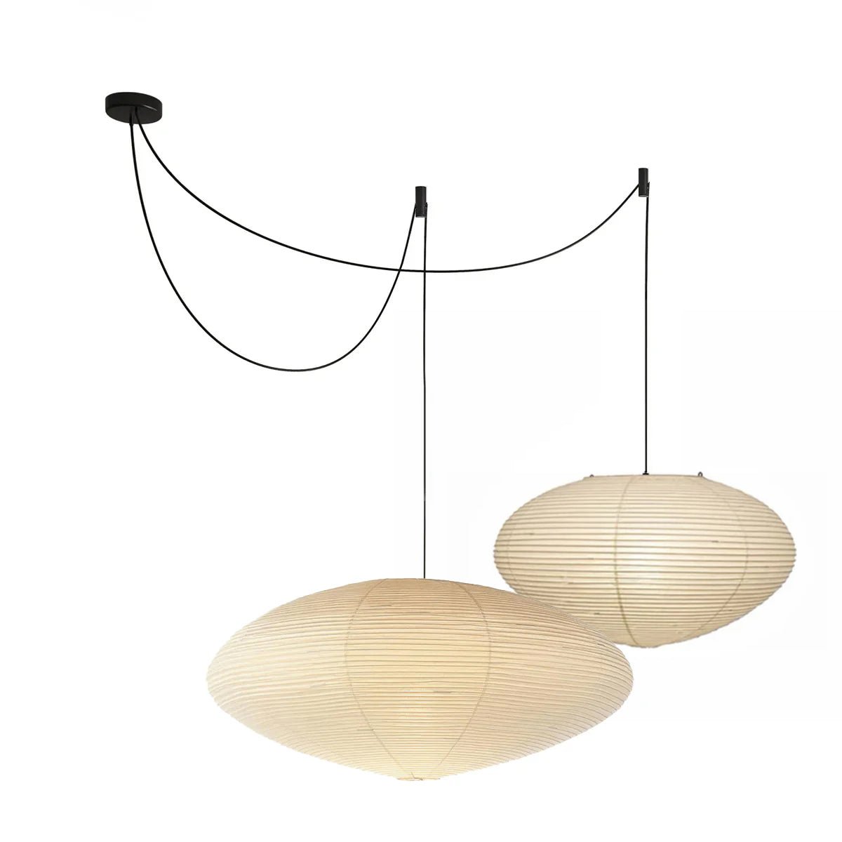 Kitchen Island Pendant Lighting Fixtures, Tomo Washi Paper Pendant, Handcrafted Shade, 3 Sizes
