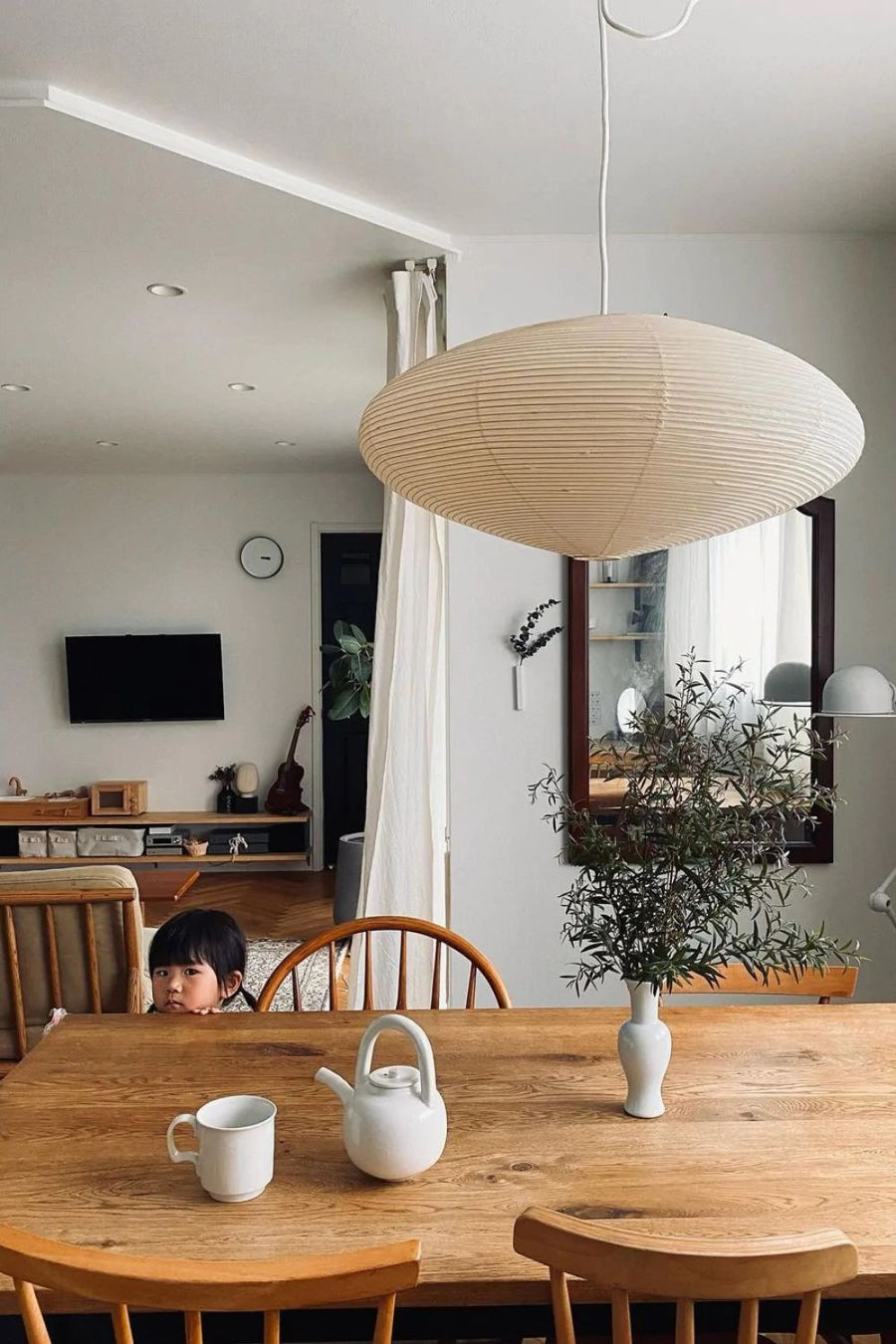 Tomo Island Kitchen Lighting Pendant, Washi Paper Pendant Light, 3 Sizes, Multi-Light Sets