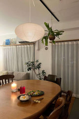 Kitchen Island Pendant Lighting Fixtures, Tomo Washi Paper Pendant, Handcrafted Shade, 3 Sizes