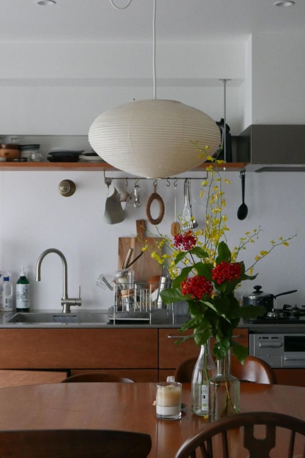Tomo Island Kitchen Lighting Pendant, Washi Paper Pendant Light, 3 Sizes, Multi-Light Sets