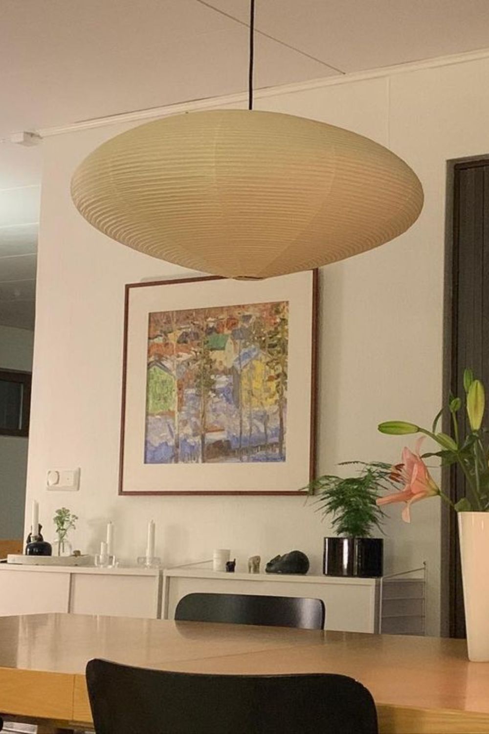 Kitchen Island Pendant Lighting Fixtures, Tomo Washi Paper Pendant, Handcrafted Shade, 3 Sizes