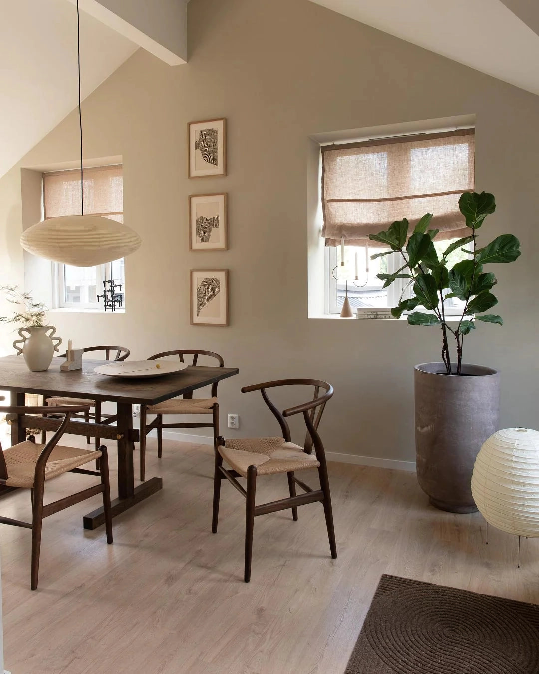 Kitchen Island Pendant Lighting Fixtures, Tomo Washi Paper Pendant, Handcrafted Shade, 3 Sizes