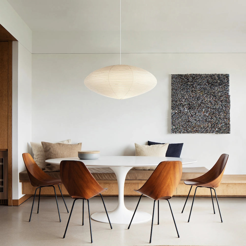 Kitchen Island Pendant Lighting Fixtures, Tomo Washi Paper Pendant, Handcrafted Shade, 3 Sizes