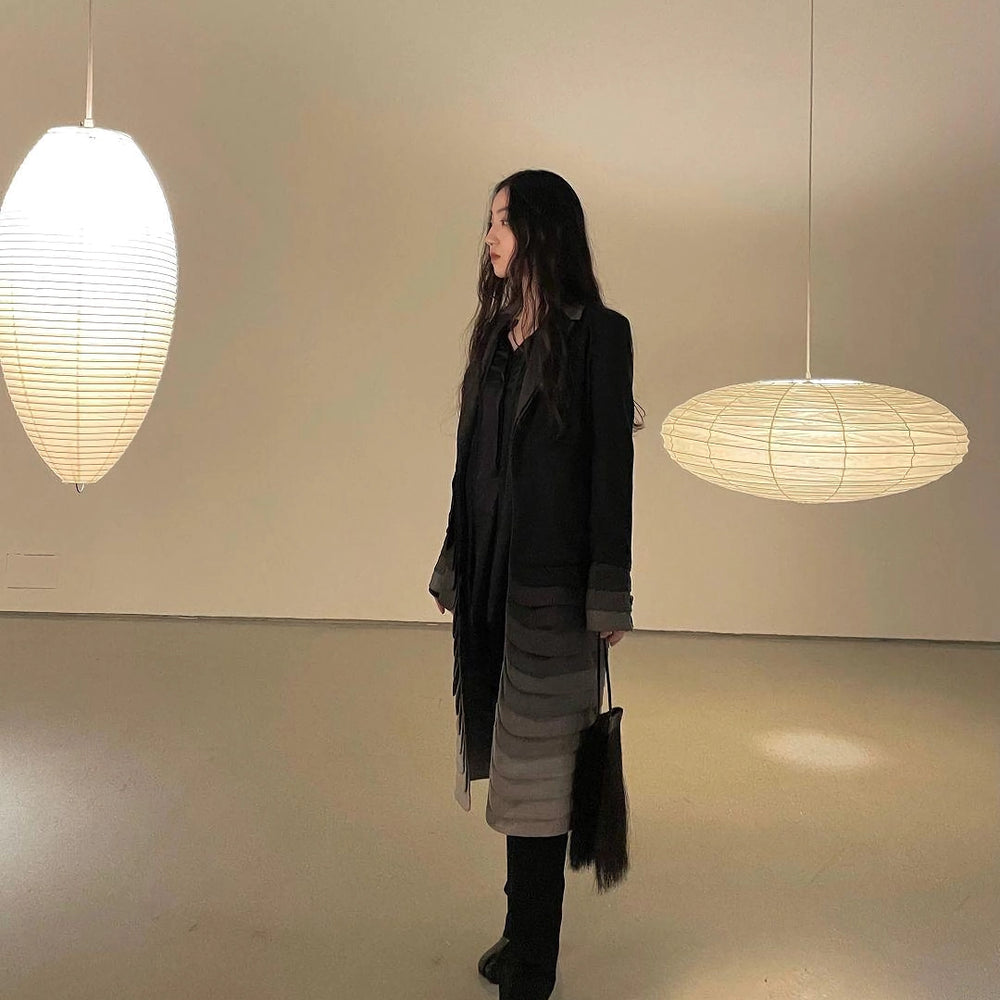 Kumo Washi Paper Light, Swag Pendant Lamp, Round Paper Lampshade, 3 Sizes, White Cable