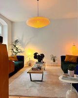 Kumo Washi Paper Light, Swag Pendant Lamp, Round Paper Lampshade, 3 Sizes, White Cable