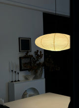 Kumo Washi Paper Light, Swag Pendant Lamp, Round Paper Lampshade, 3 Sizes, White Cable
