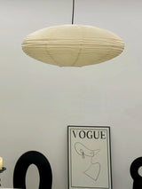 Kumo Washi Paper Light, Swag Pendant Lamp, Round Paper Lampshade, 3 Sizes, White Cable
