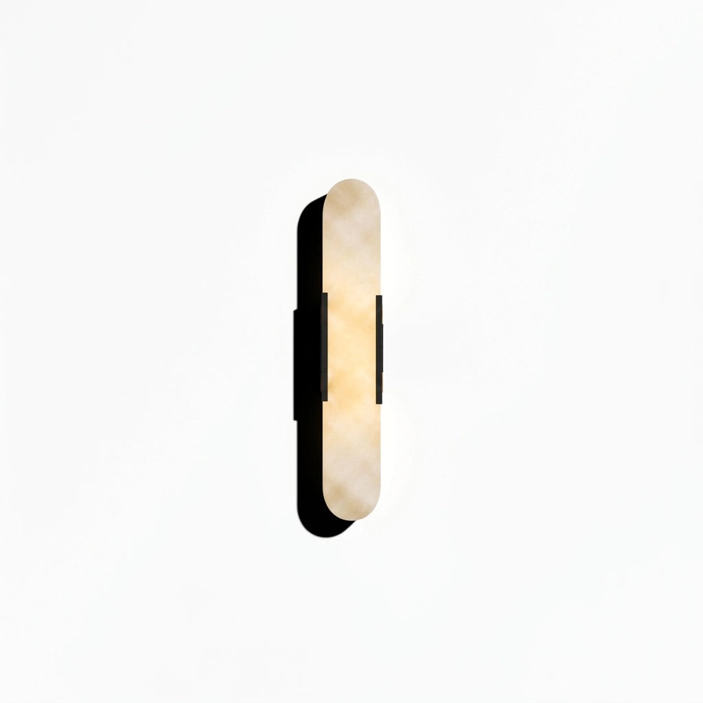 Marmor Outdoor Wall Light, Stainless Steel Marble-Effect Sconce, IP65 Waterproof