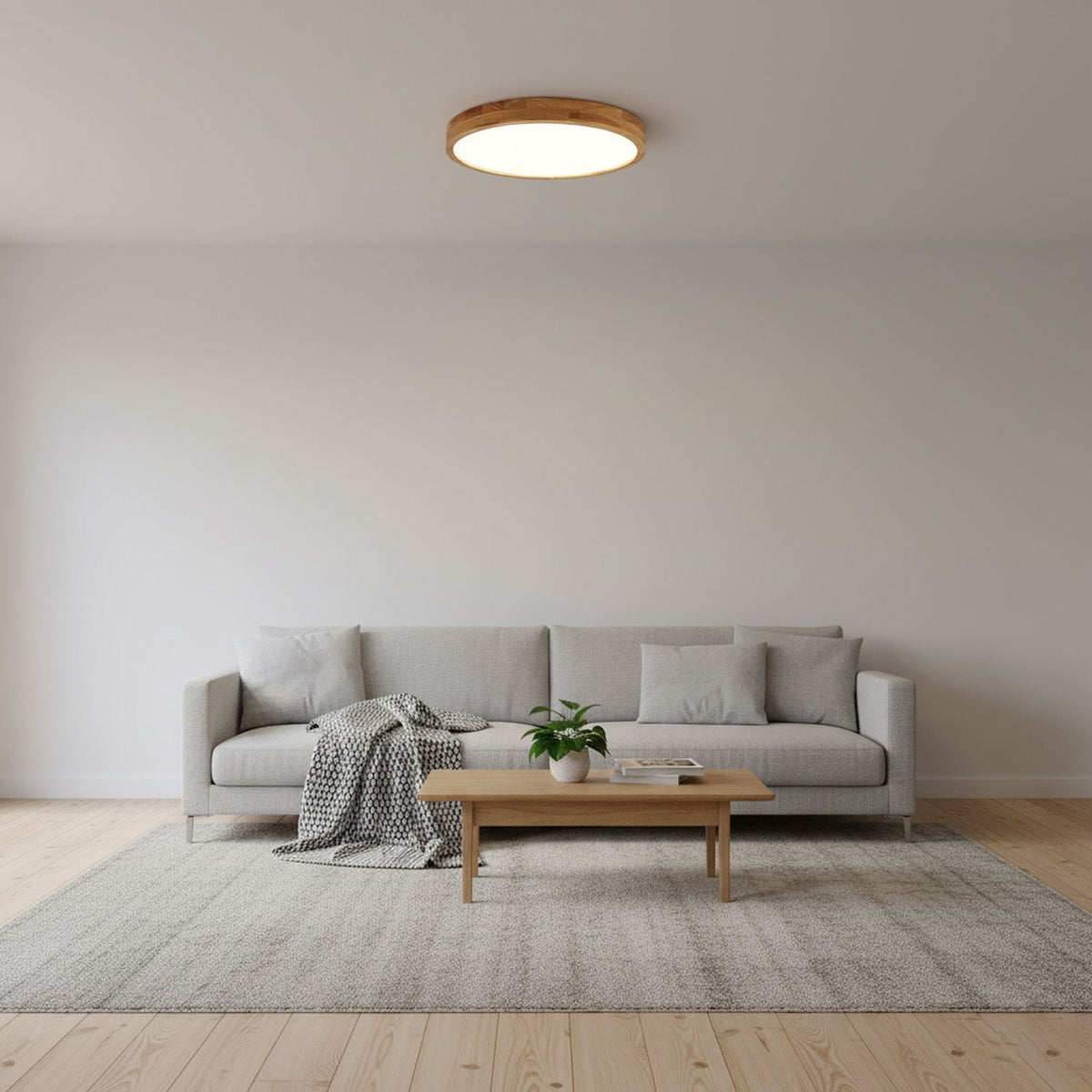 Aksel Dining Room Lighting Fixture, Wood Chandelier, Geometric Ceiling Light, Round or Square