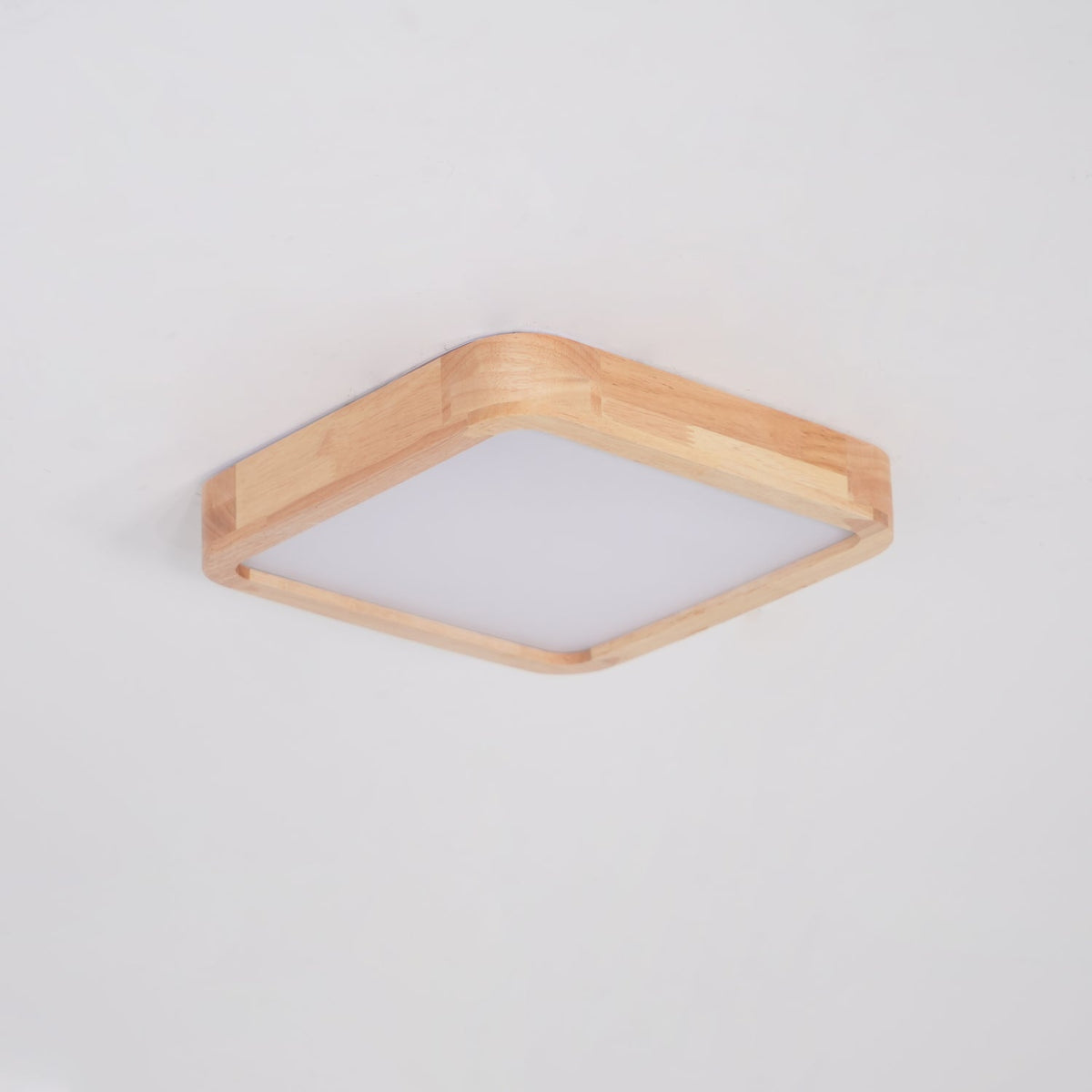 Aksel Dining Room Lighting Fixture, Wood Chandelier, Geometric Ceiling Light, Round or Square