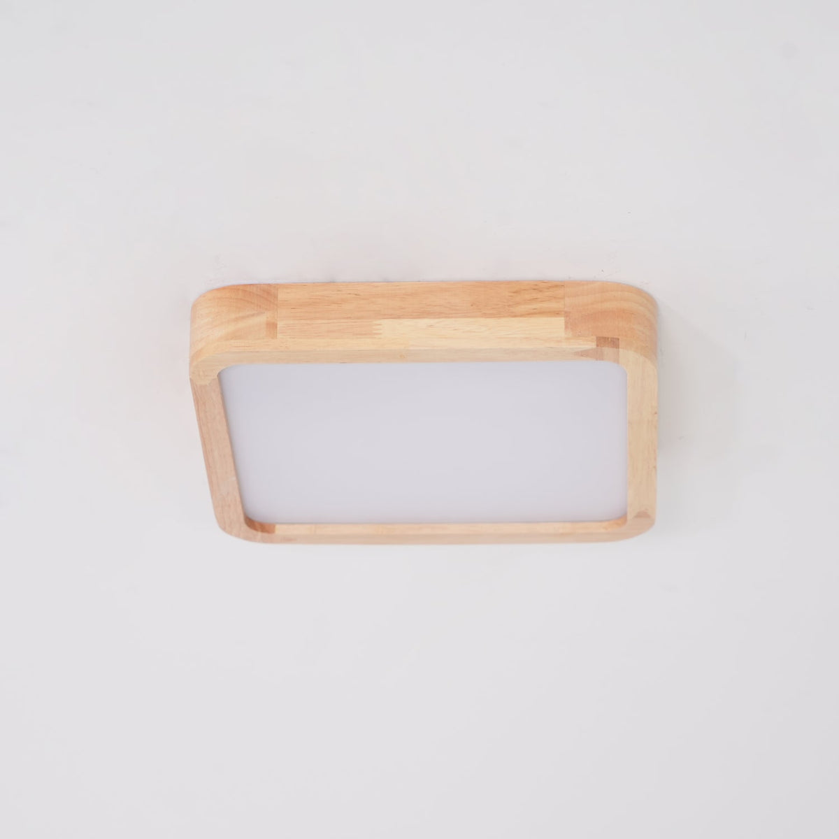 Aksel Dining Room Lighting Fixture, Wood Chandelier, Geometric Ceiling Light, Round or Square
