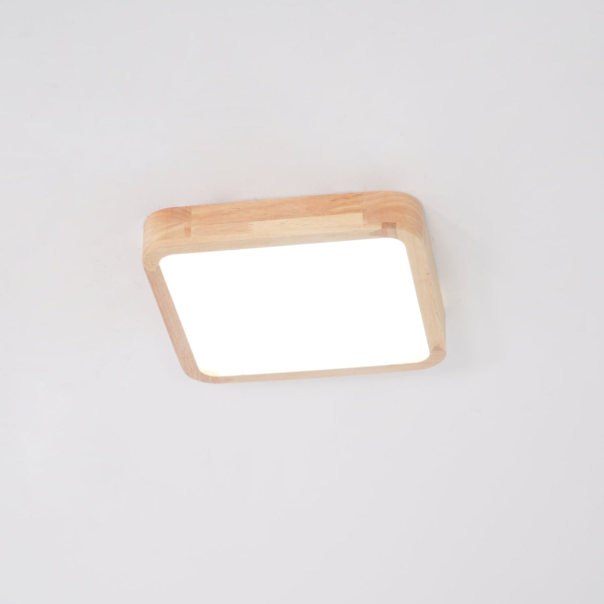 Aksel Dining Room Lighting Fixture, Wood Chandelier, Geometric Ceiling Light, Round or Square