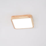 Aksel Dining Room Lighting Fixture, Wood Chandelier, Geometric Ceiling Light, Round or Square