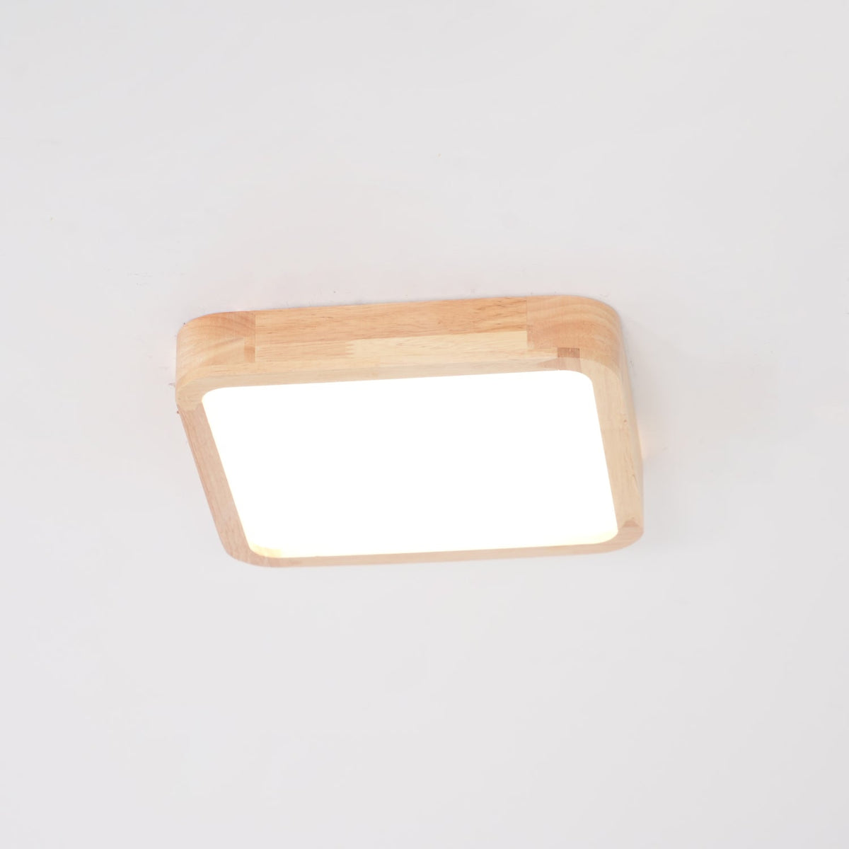 Aksel Dining Room Lighting Fixture, Wood Chandelier, Geometric Ceiling Light, Round or Square