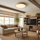 Aksel Dining Room Lighting Fixture, Wood Chandelier, Geometric Ceiling Light, Round or Square