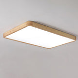 Aksel Dining Room Lighting Fixture, Wood Chandelier, Geometric Ceiling Light, Round or Square