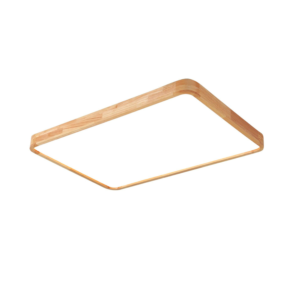 Aksel Dining Room Lighting Fixture, Wood Chandelier, Geometric Ceiling Light, Round or Square