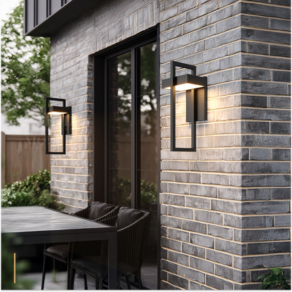 Oliver Modern Outdoor Wall Sconce – IP65 Waterproof, Warm White, Premium Stainless Steel