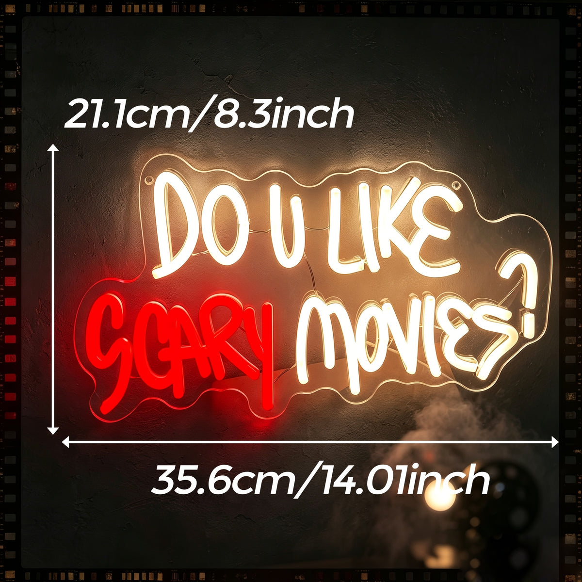 LED Neon Sign Wall Décor - Movie Quote Light Up Sign