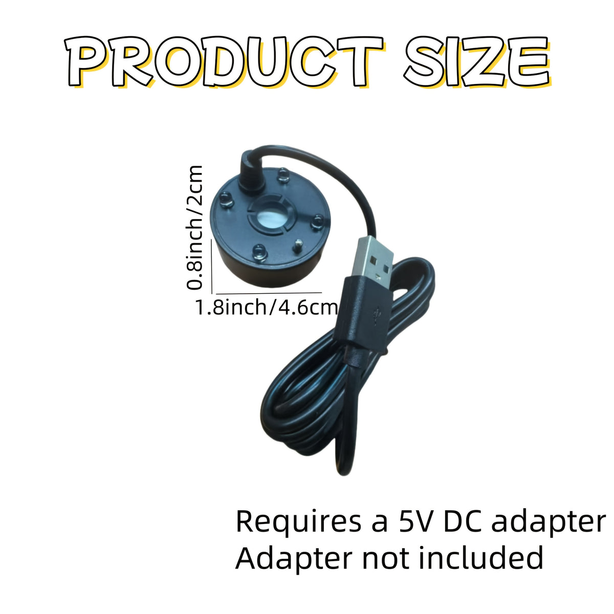 White USB mist maker beside its black counterpart